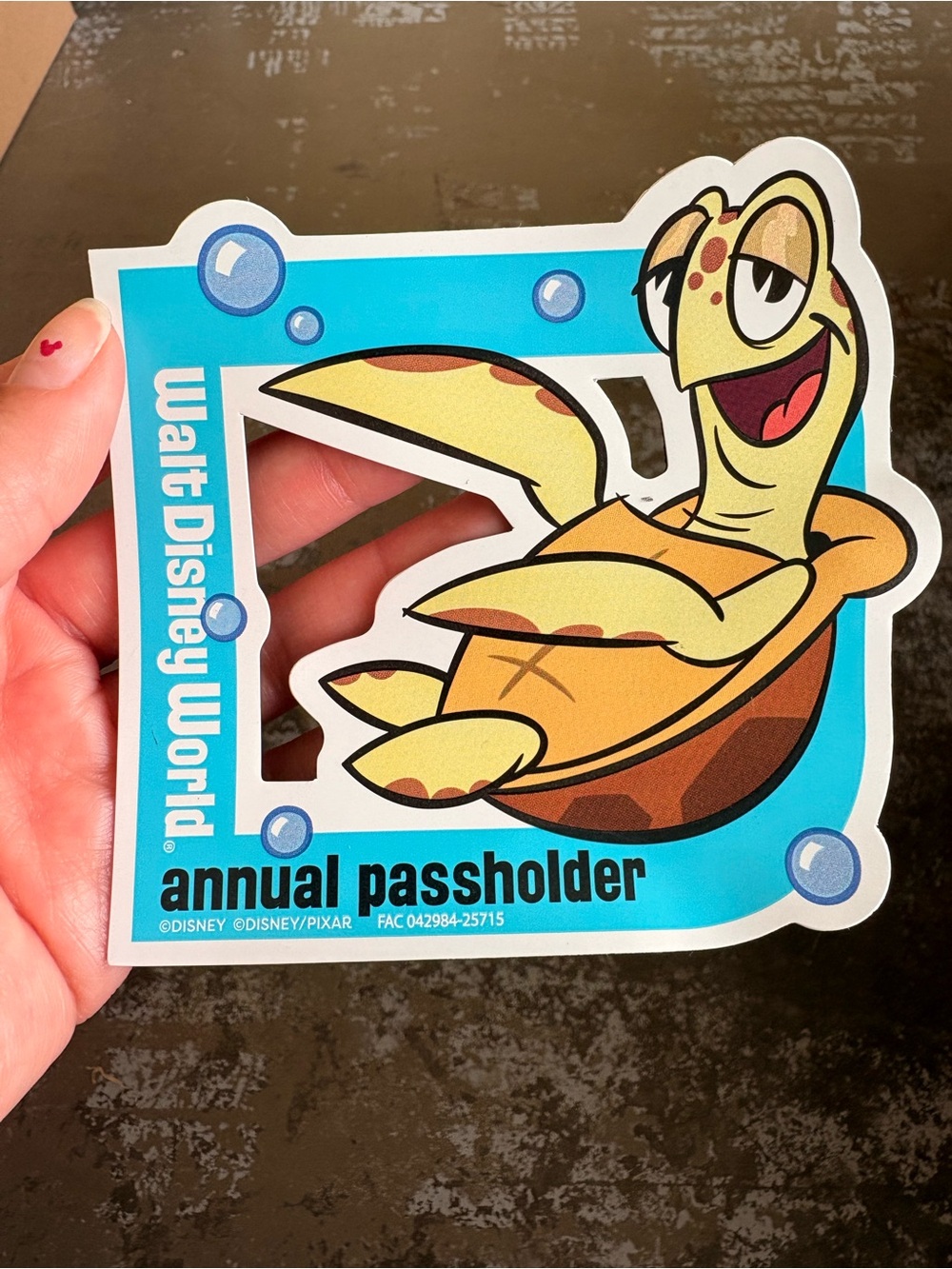 Crush Disney Annual Passholder Magnent